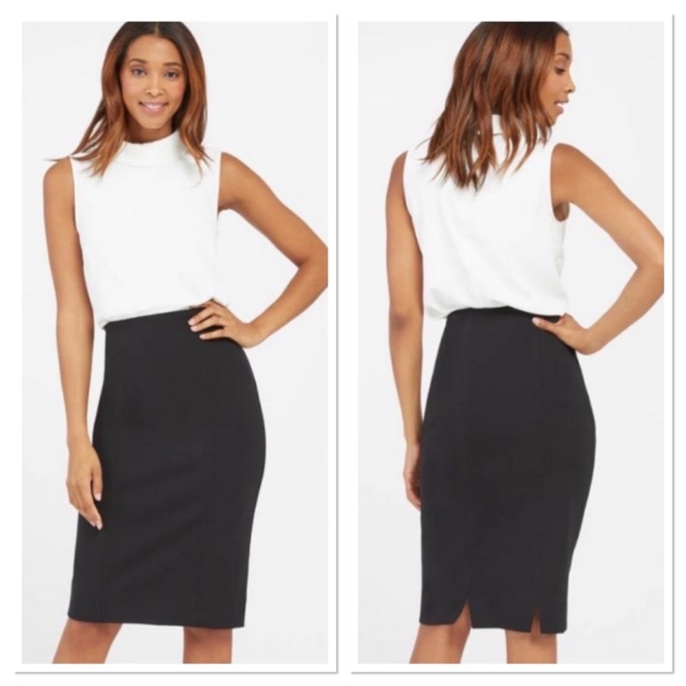 NWT SPANX The Perfect Black Pencil Skirt size small - Picture 6 of 14